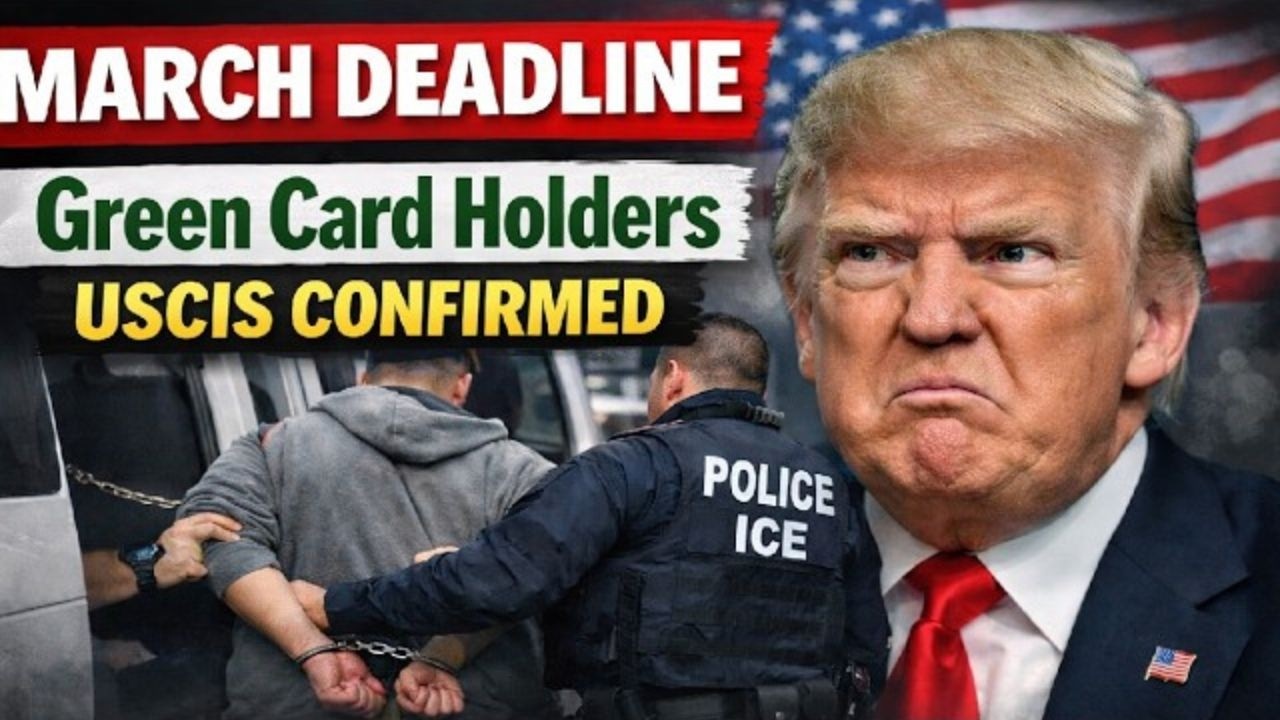 URGENT! Green Card Holders Must Report by March 15 or Face Removal