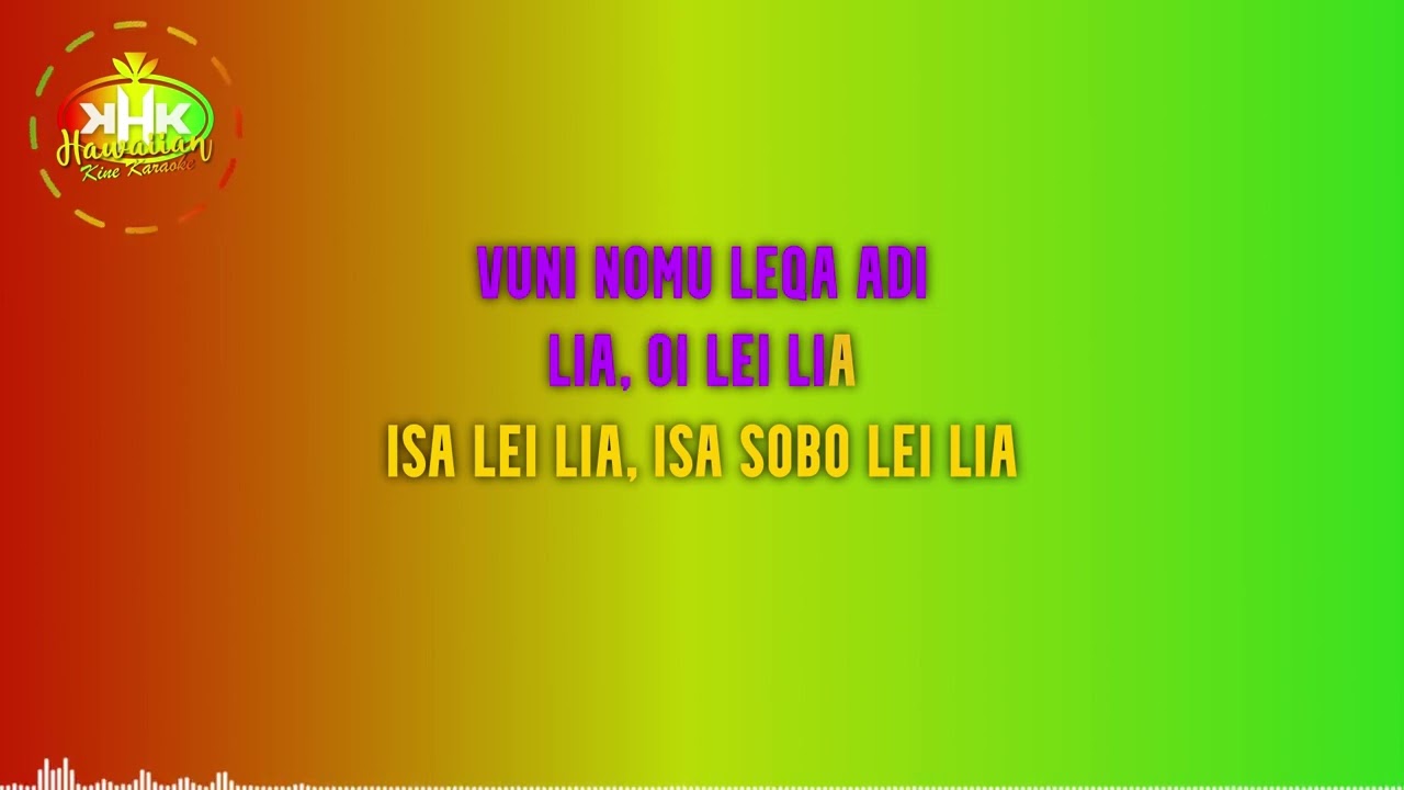 Fiji - Isalei Lia (Karaoke Version) - Hawaiian Karaoke