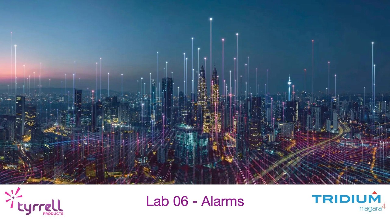 Lab 6 - How to configure alarms in Tridium Niagara 4 ~ TBT