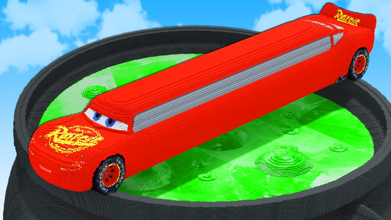 LONG CARS vs ACID CAULDRON in Teardown