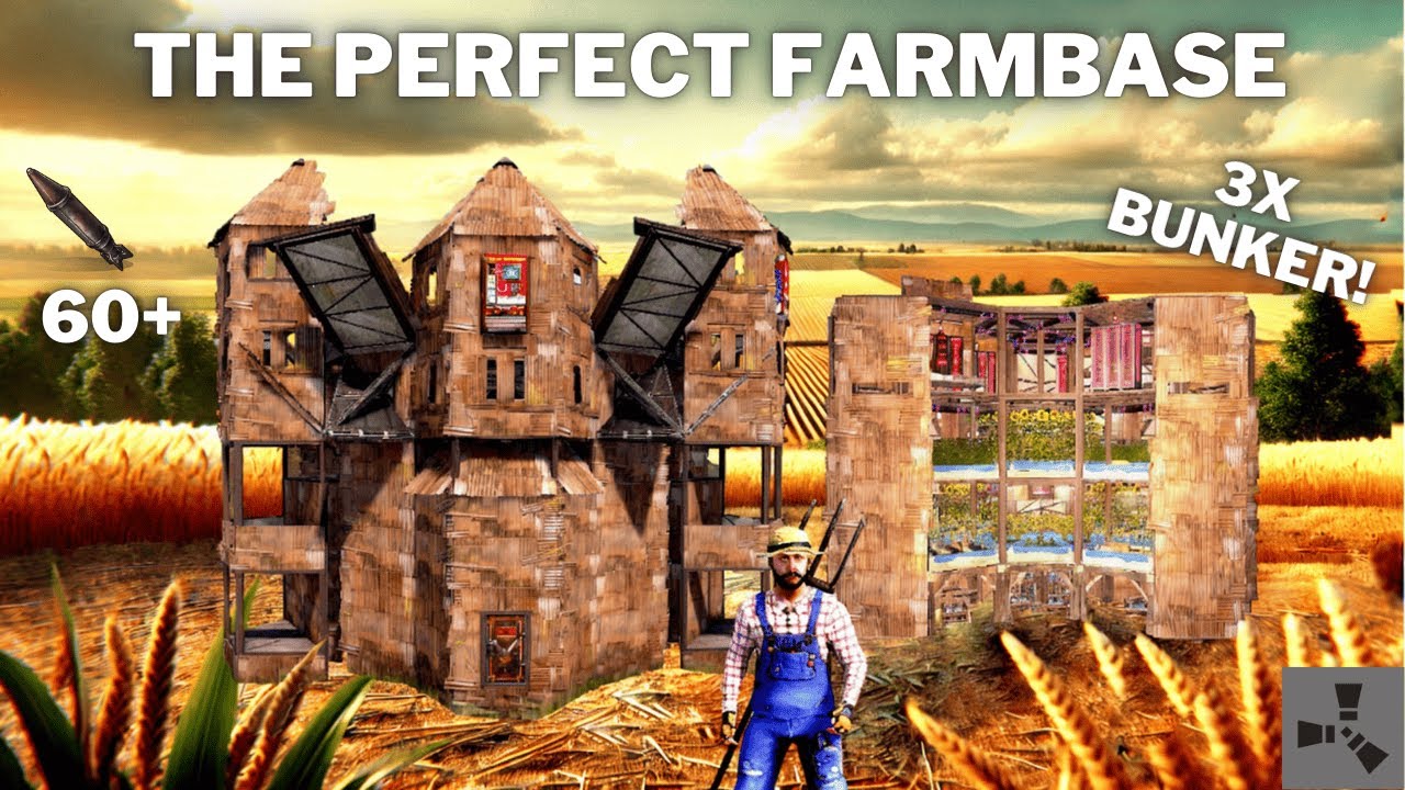 THE PERFECT FARMBASE TUTORIAL• 3X BUNKER•FARM & ELECTRICITY GUIDE•RUST COOKING UPDATE•RUSTBASE 2025