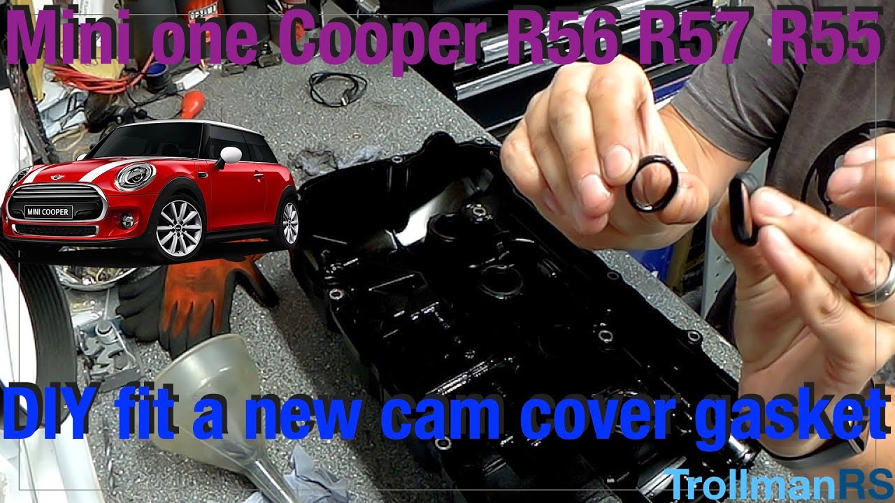 Mini cooper R56 DIY rocker cam cover gasket replacement. How to guide. Clubman R55 1.6 oil leak?