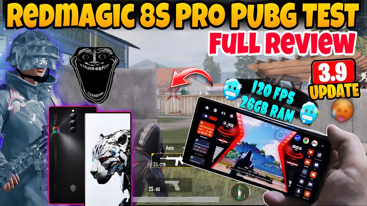 red magic 8s pro pubg test 2025 🔥 | redmagic 8 pro pubg/bgmi test | 120fps test | graphics | price.