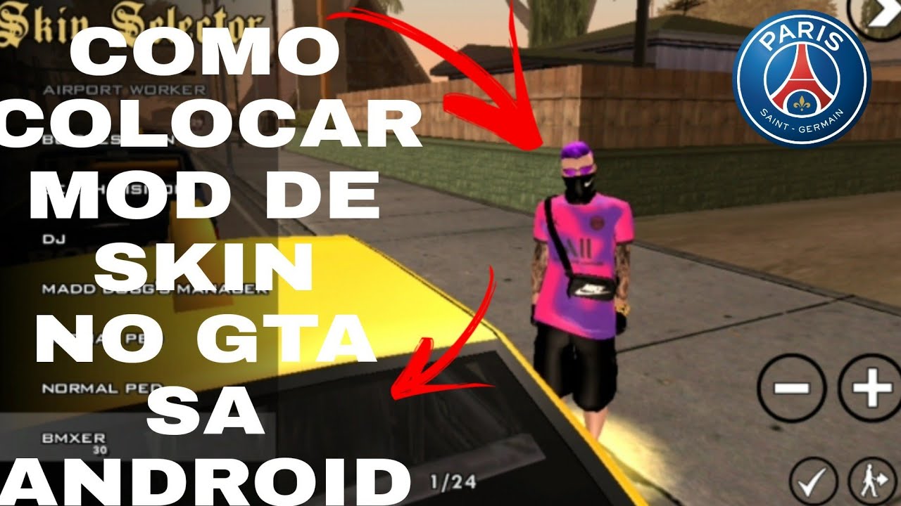 como colocar mod de skins no GTA SA Android
