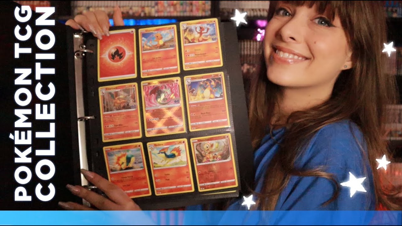 ASMR 🔥 Pokemon TCG Collection Organization! Cozy Whisper Ramble, Card Shuffling & Sleeving