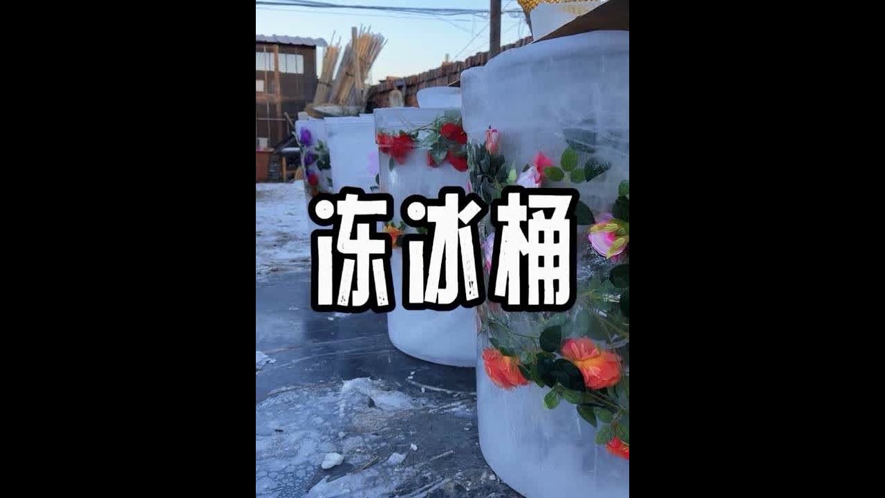 一年一度天然大冰箱又来了，今年做的格外好看！ #冰桶挑战 #天然大冰箱 #新农人计划2025 #抖音新农人 #一年一度冰缸大赛