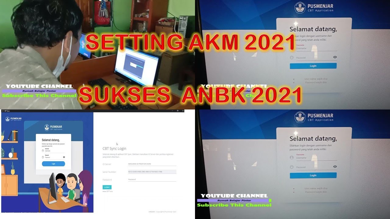 Setting AKM semi oline instalasi client Anbk 2021 || part 18. instalasi exambro client Anbk 2021