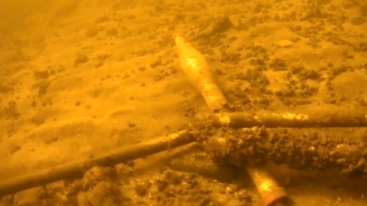 Находка боеприпасов в Киевском водохранилище .