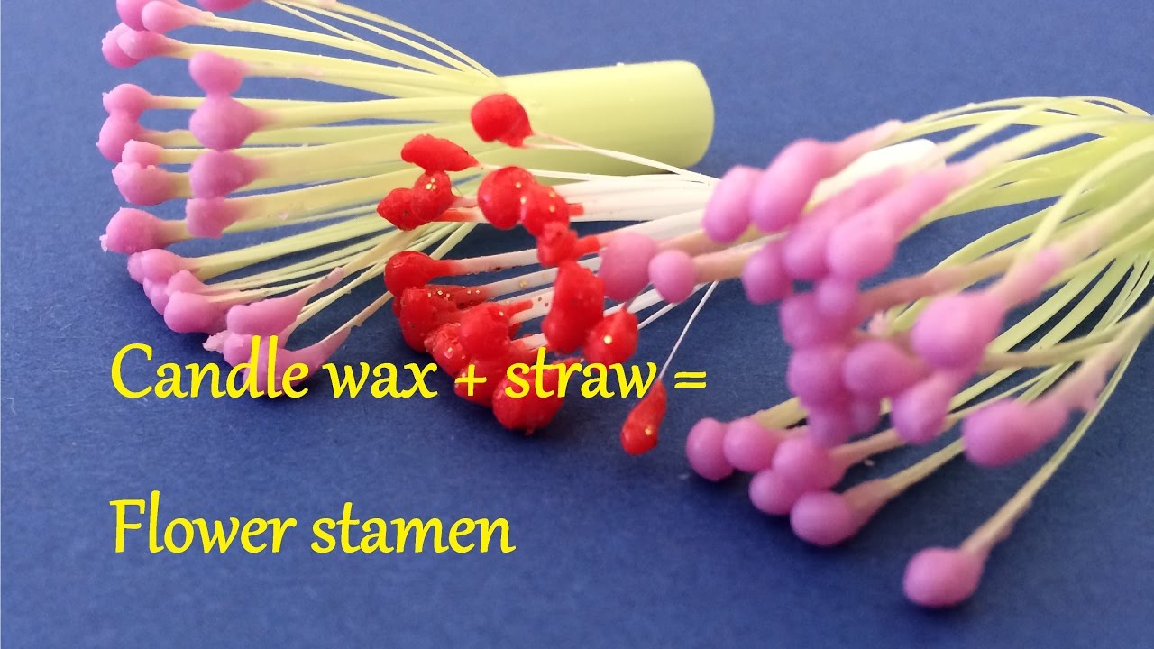 How to make your own flower stamen : Quick, easy & cheap way to DIY flower stamen : Paper flower
