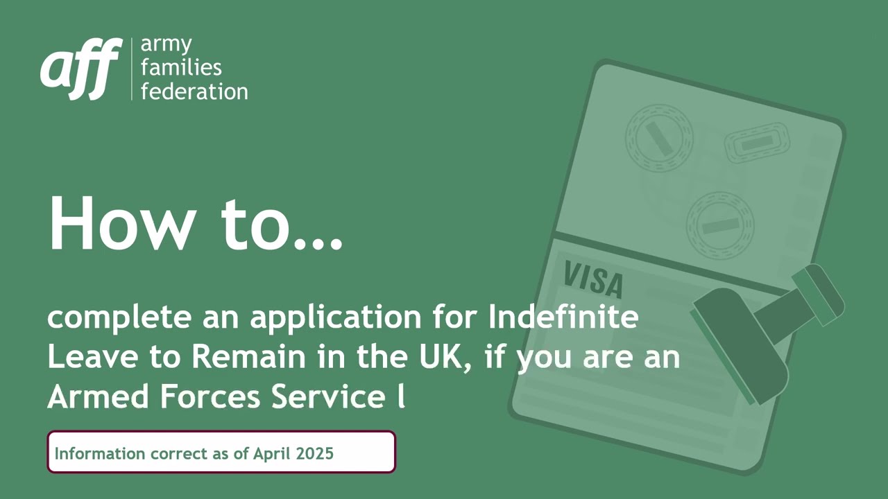 How to complete an application for ILR in the UK, if you are an Armed Forces Service leaver