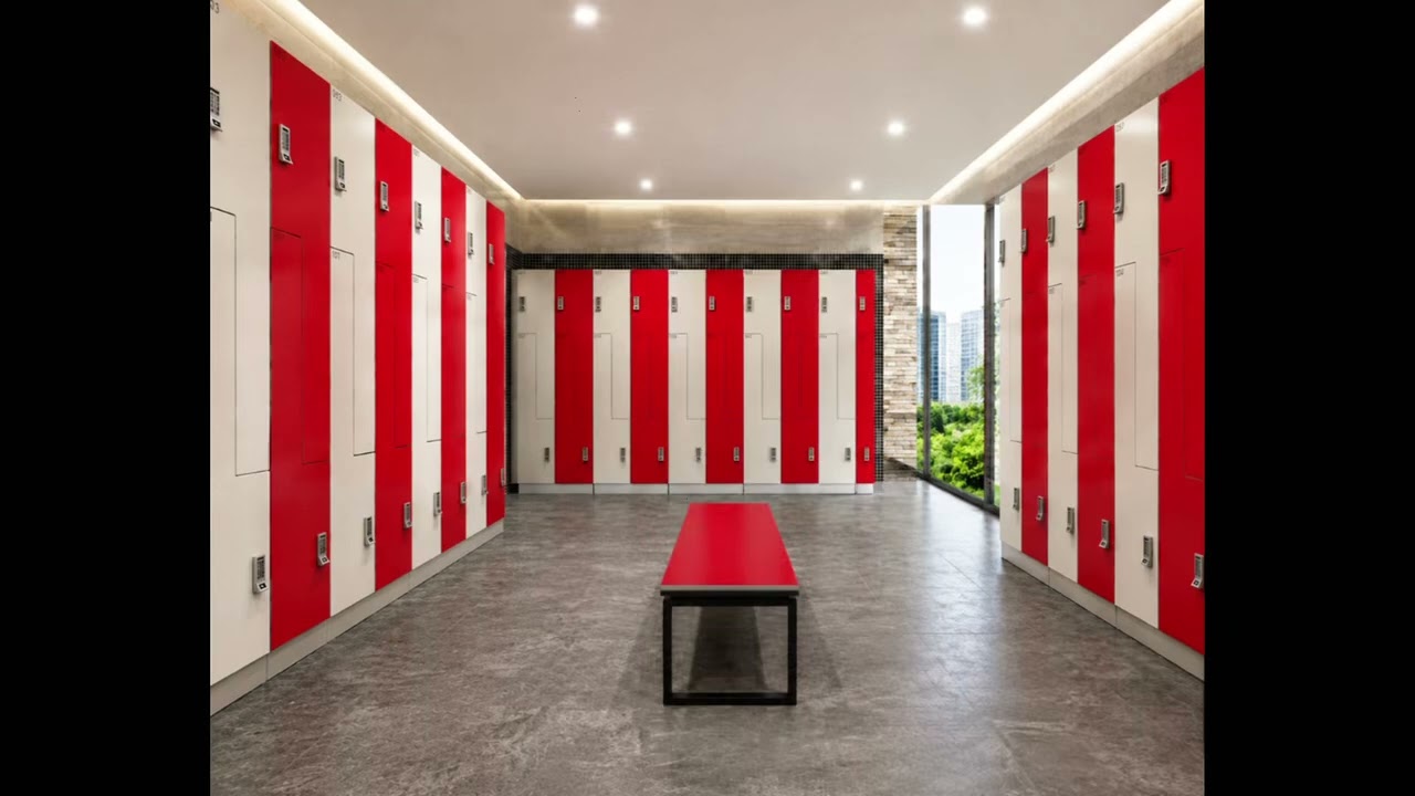 Premium HPL Lockers for Modern Commercial Gym Locker Rooms
