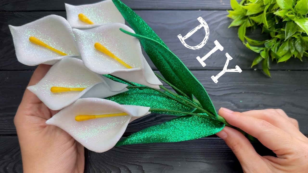 Простая идея! 💥 Как сделать Красивые цветы из фоамирана