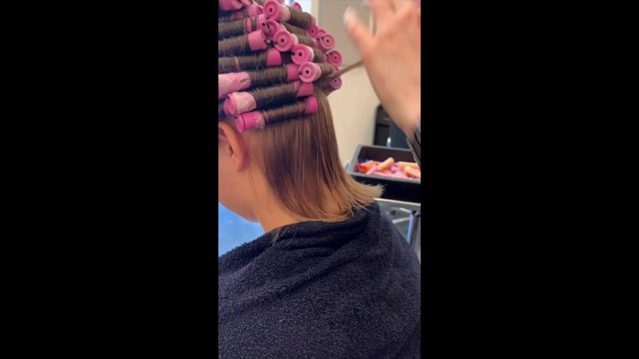 Bouncy Hair with a Perm.
