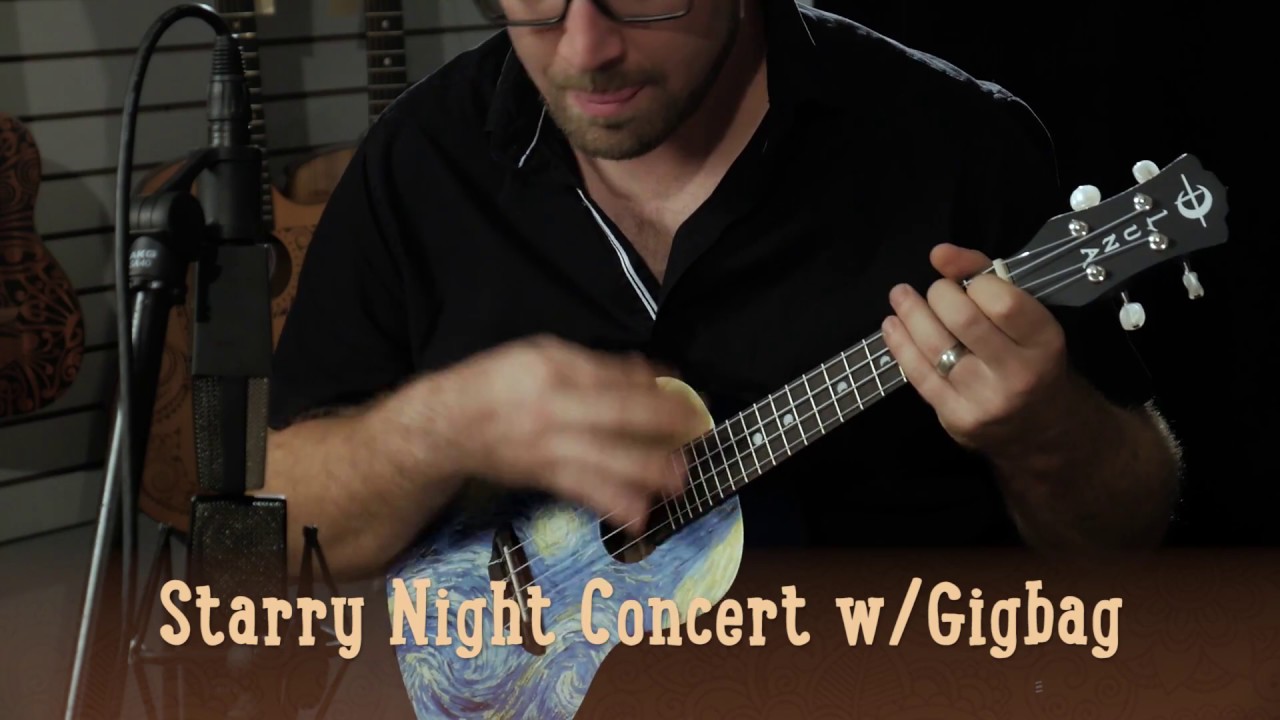 Starry Night Concert Ukulele by Luna Ukes