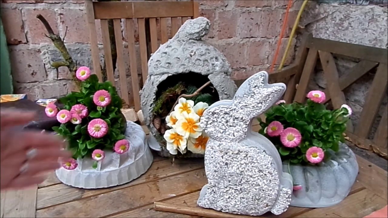 DIY-BETON: XXL Hasen in Stein-Optik leicht gemacht :))