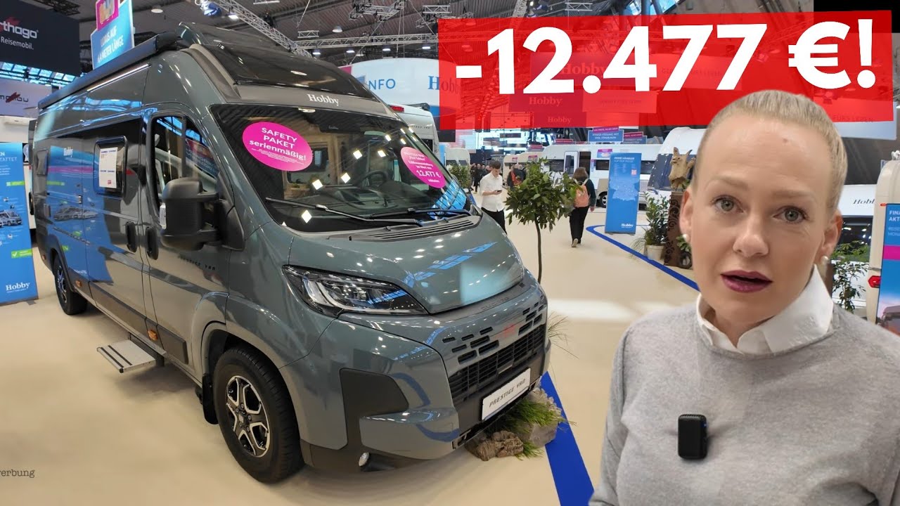 -12.477 € WOHNMOBIL LUXUS KASTENWAGEN 2025 Hobby Prestige Van 