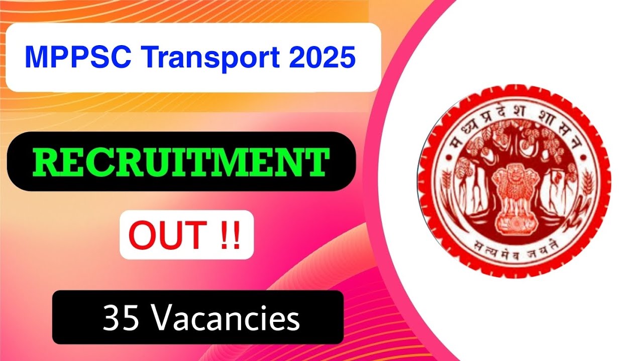 MPPSC Transport Sub Inspector Recruitment 2025 | Notification Out | Full Explaining in Details | MDE