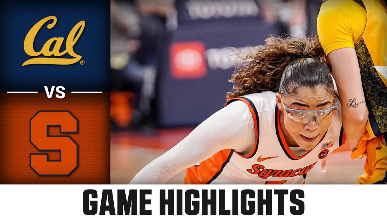 Cal vs. Syracuse Game Highlights | 2025-26 ACC Women's Basketball