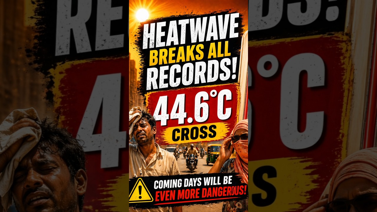 India Heatwave Alert: Temperatures Surge to 45 Degrees Across Major Cities #shorts