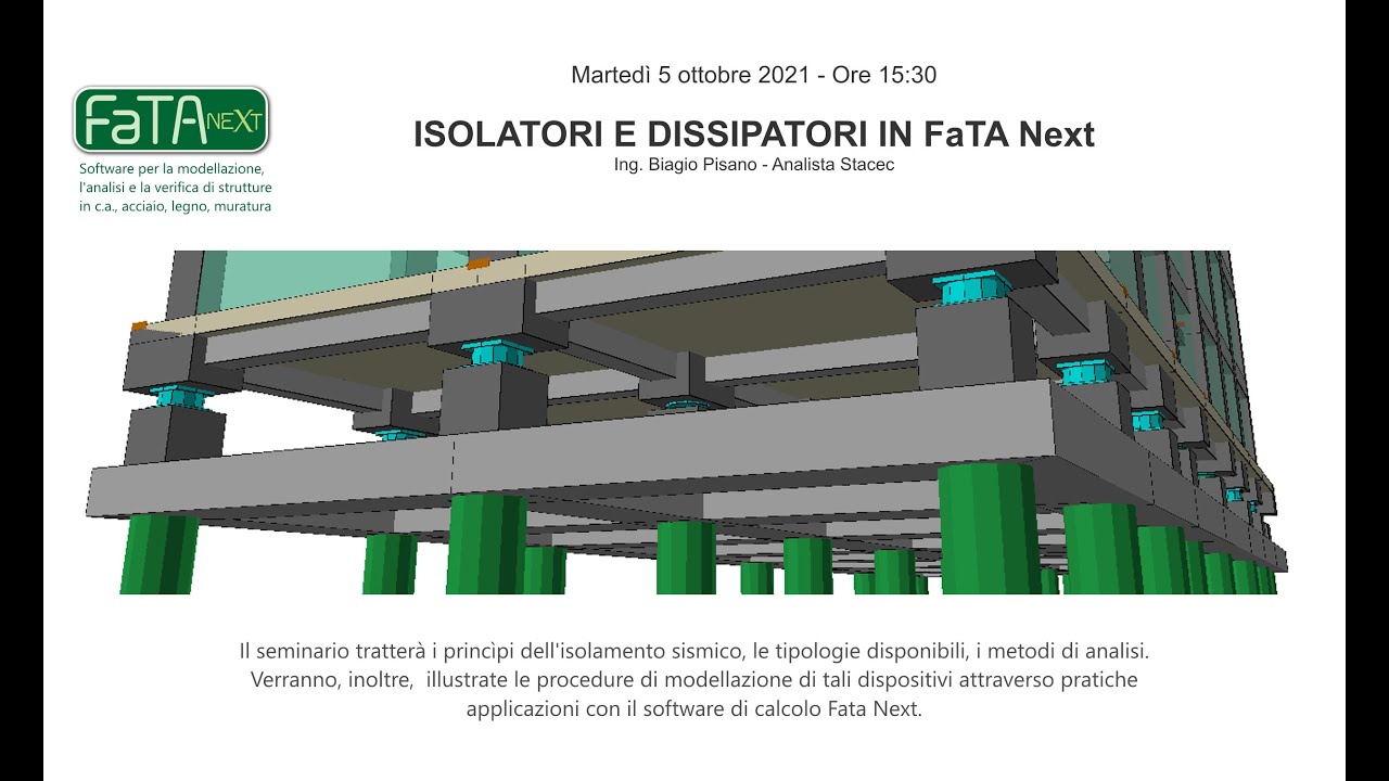 Isolatori e dissipatori in FaTA Next