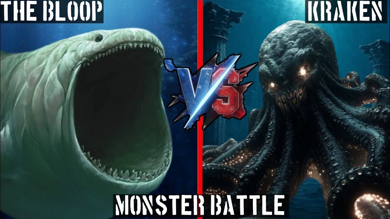 THE BLOOP vs KRAKEN | Legendary Deep Sea Monster Battle 🌊🐙