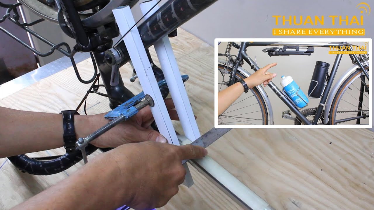 Làm ốc gắn thêm gọng nước xe đạp đẹp như zin bằng tán rút (đai ốc rút)