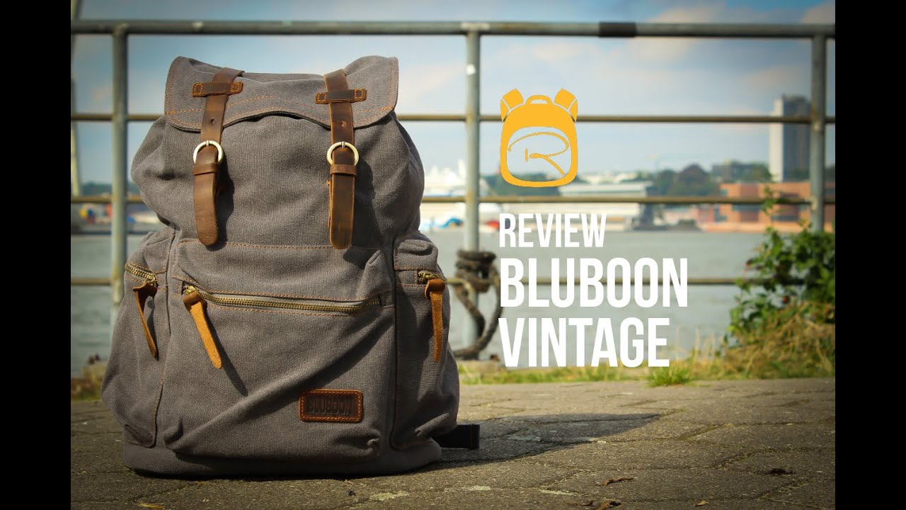 Bluboon Vintage Rucksack - Review auf Deutsch - Rucksack Test