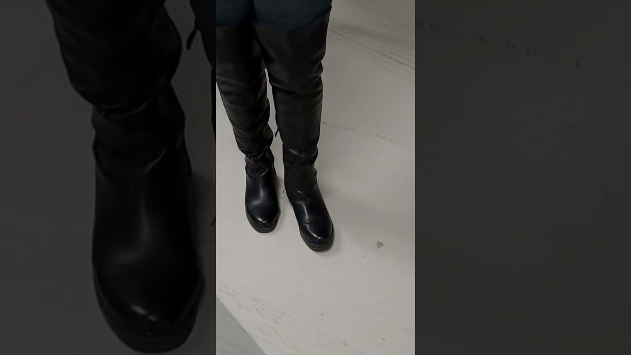 cuissardes noirs  - schwarze Overknee-Stiefel - black thigh high boots