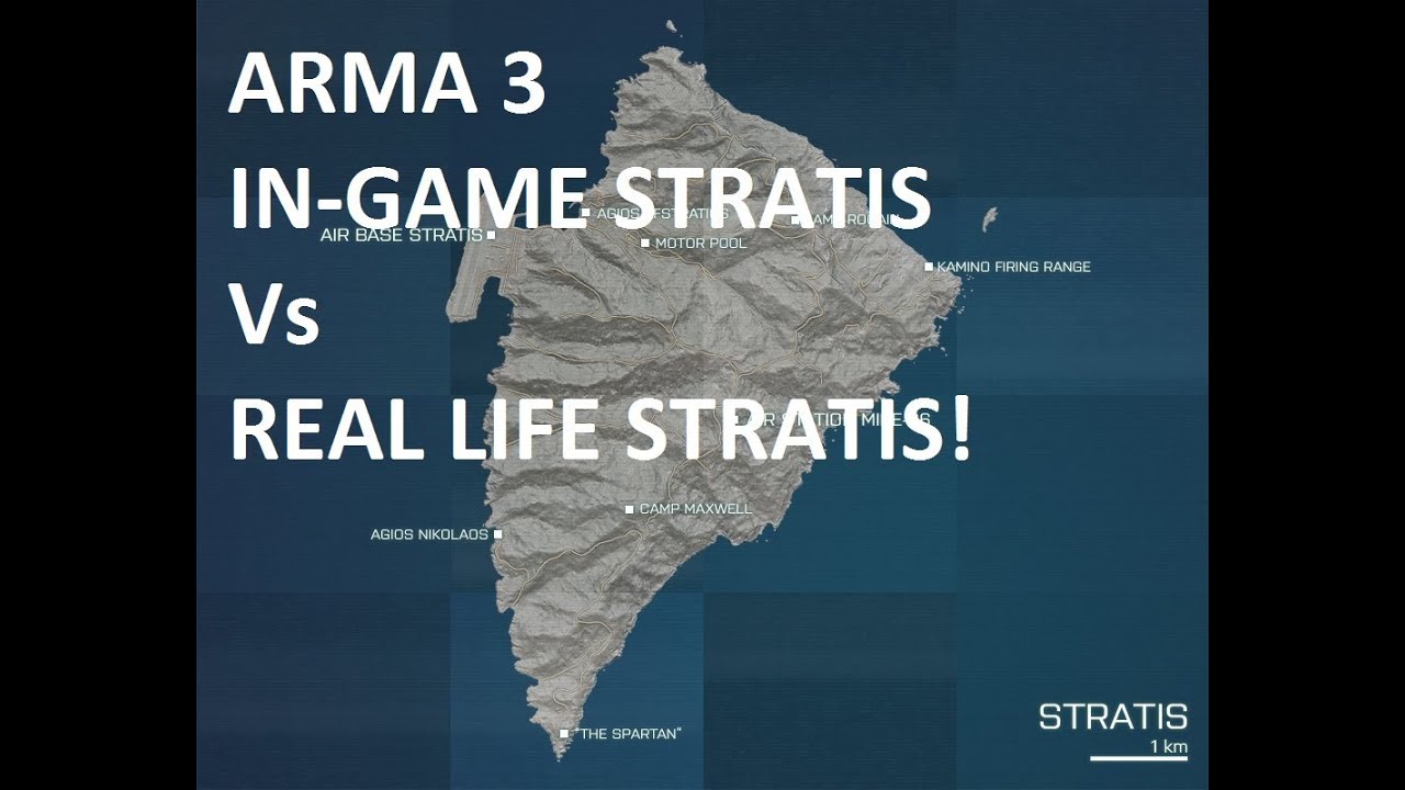 Arma 3 Stratis; Real Life Compared to In-Game!