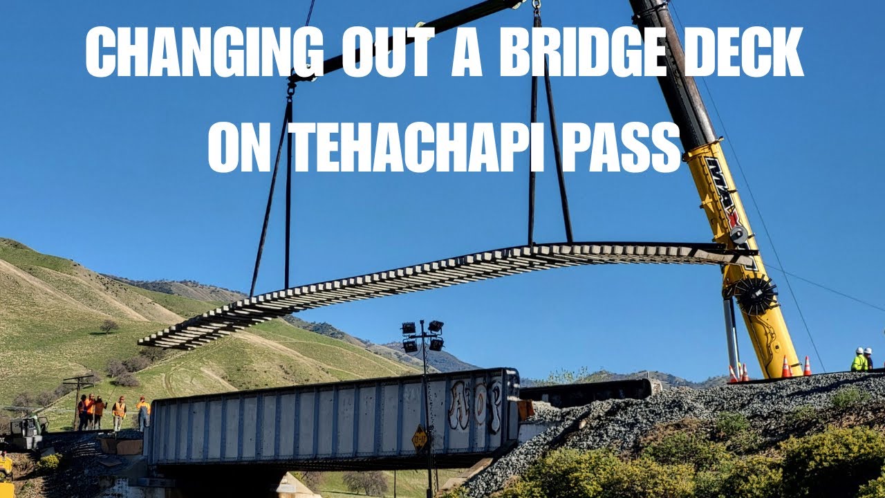 Changing A Railroad Bridge Deck On Tehachapi Pass