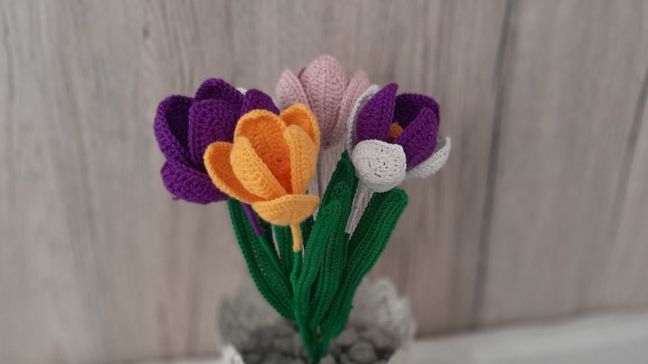 Brandusa crasetata /How to crochet Crocus flower