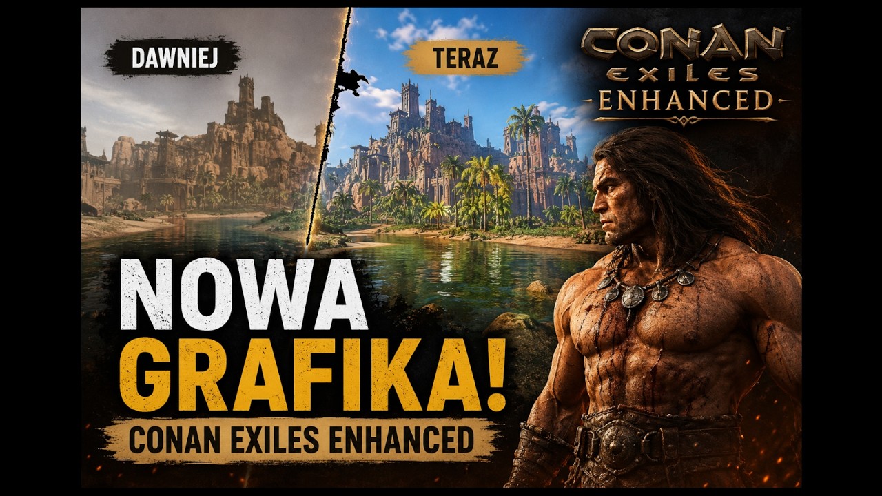 CONAN EXILES ENHANCED 😳 Ta grafika wygląda ABSURDALNIE!