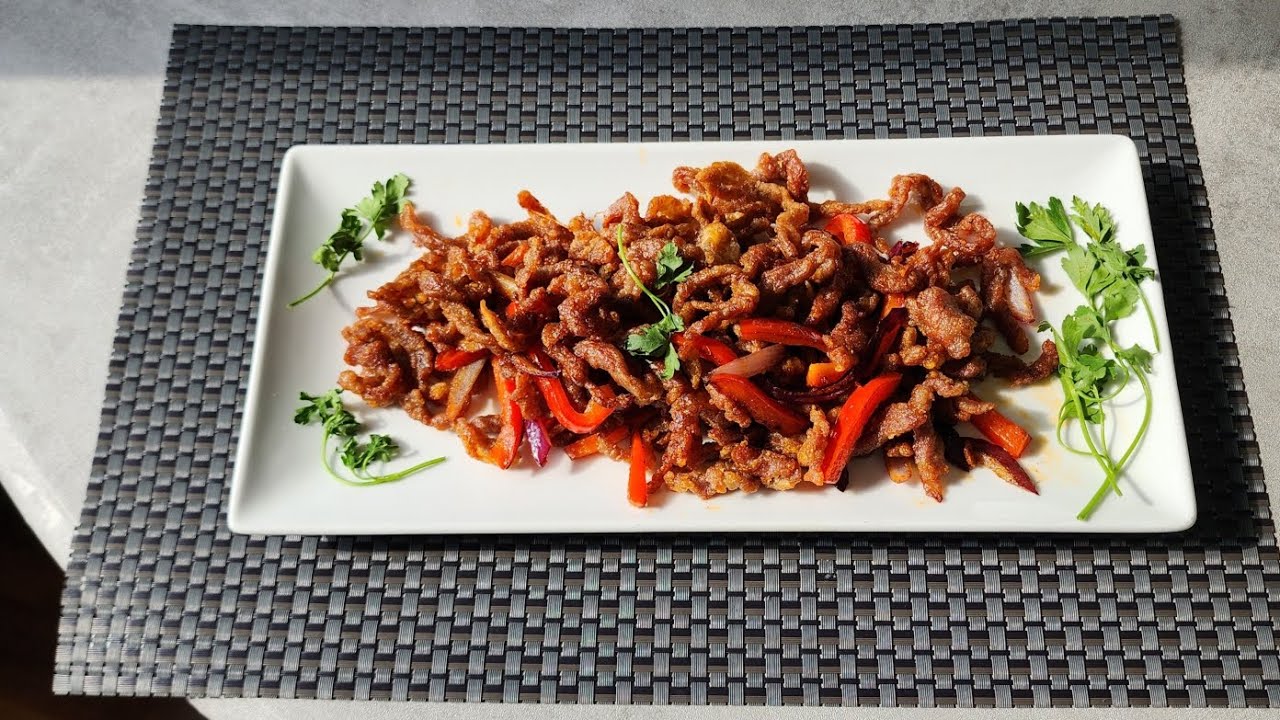 crispy beef in salt and pepper🌶