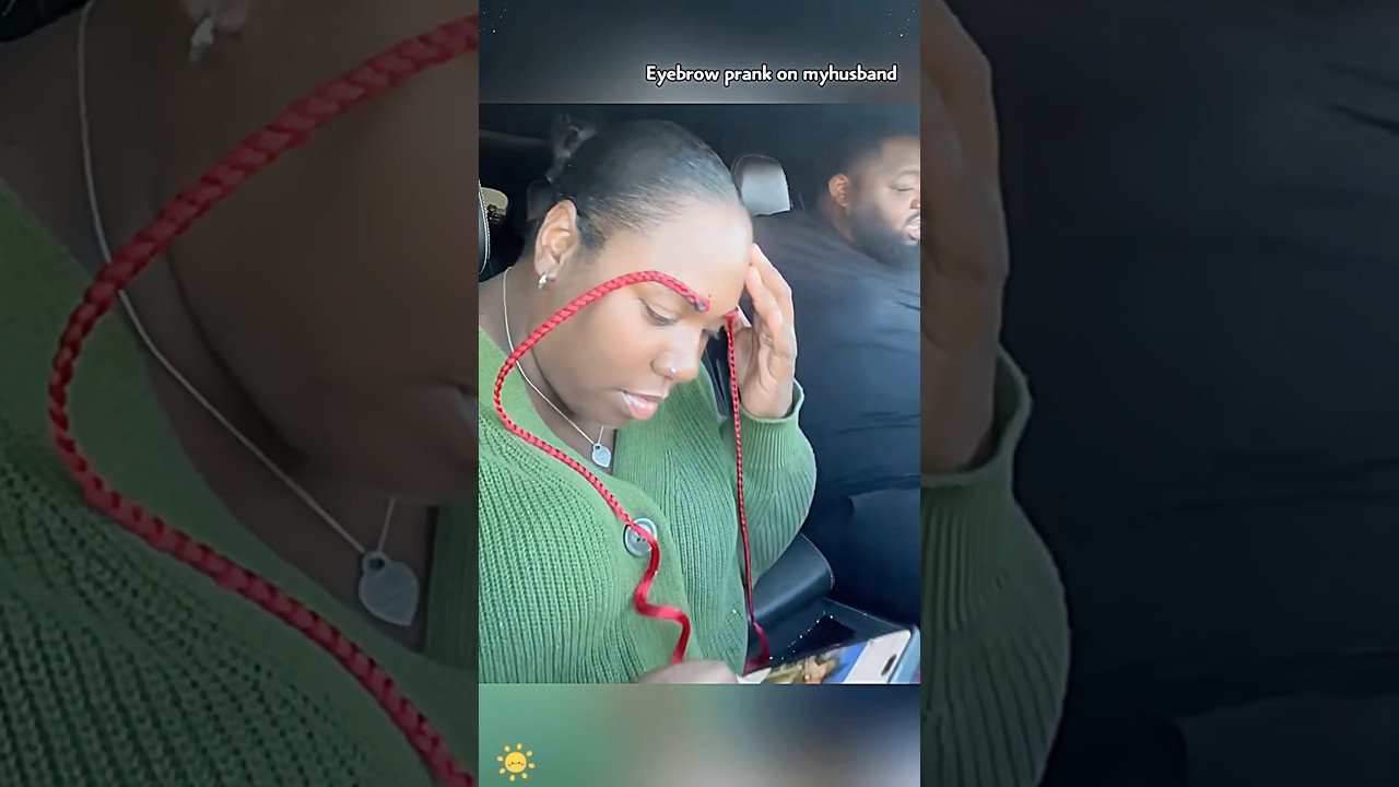 Eyebrow prank on my husband 🤣😂#usa #funny #funnyvideos #prank#pranks