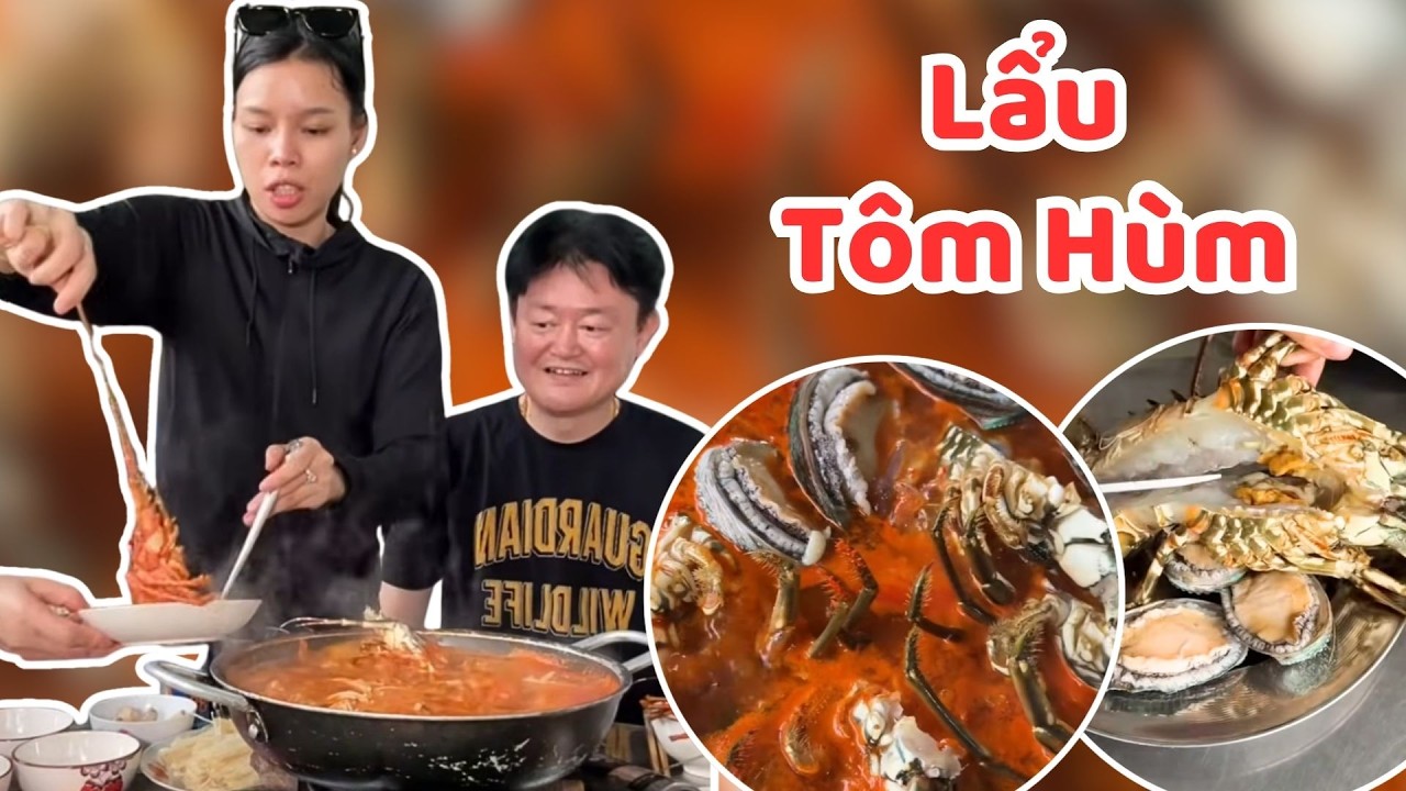 Nhận Lương Đã Cả Nhà Lẩu Tôm Hùm Trước Khi Về Hàn - Thị Thu Thảo Vlog