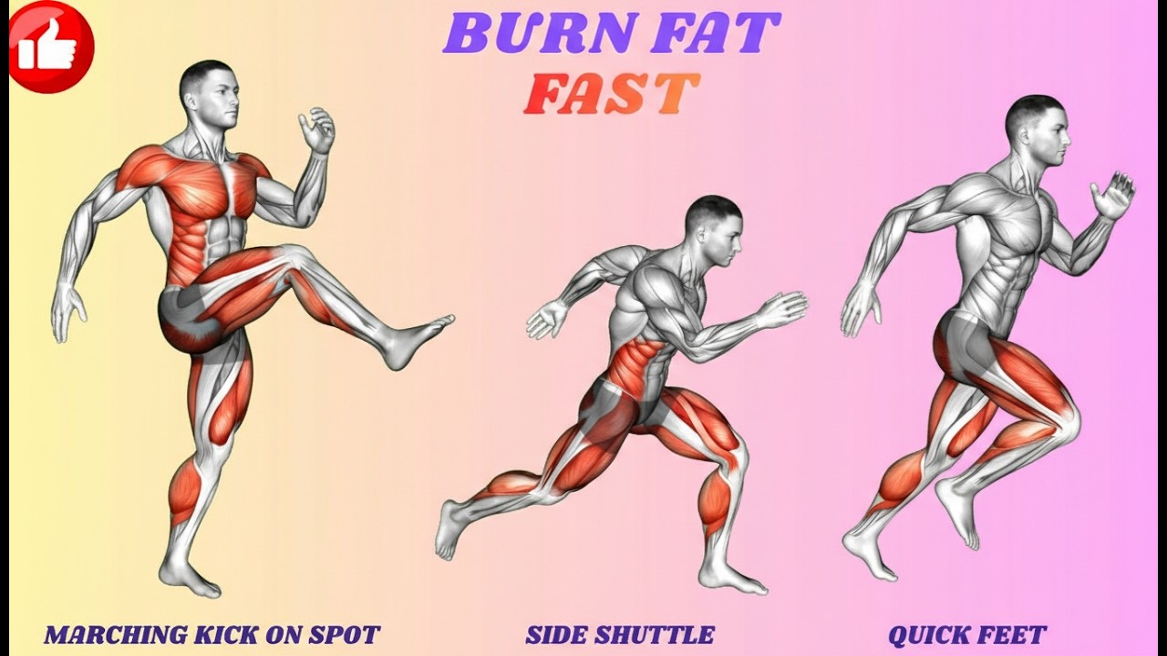 Standing Abs & Cardio to Burn Belly Fat 🔥 No Equipment