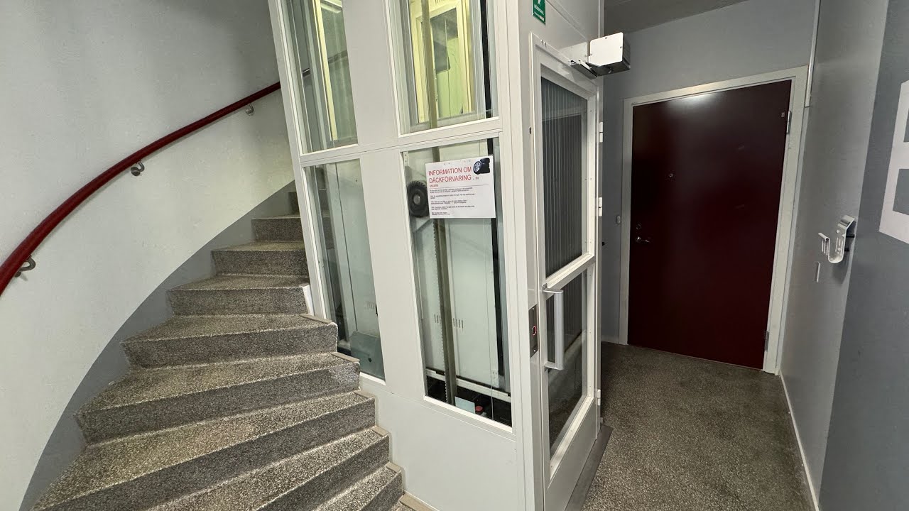 Örnsköldsvik⁩ Sweden:  Motala Hissar Elevator at Nytorgsgatan 3A