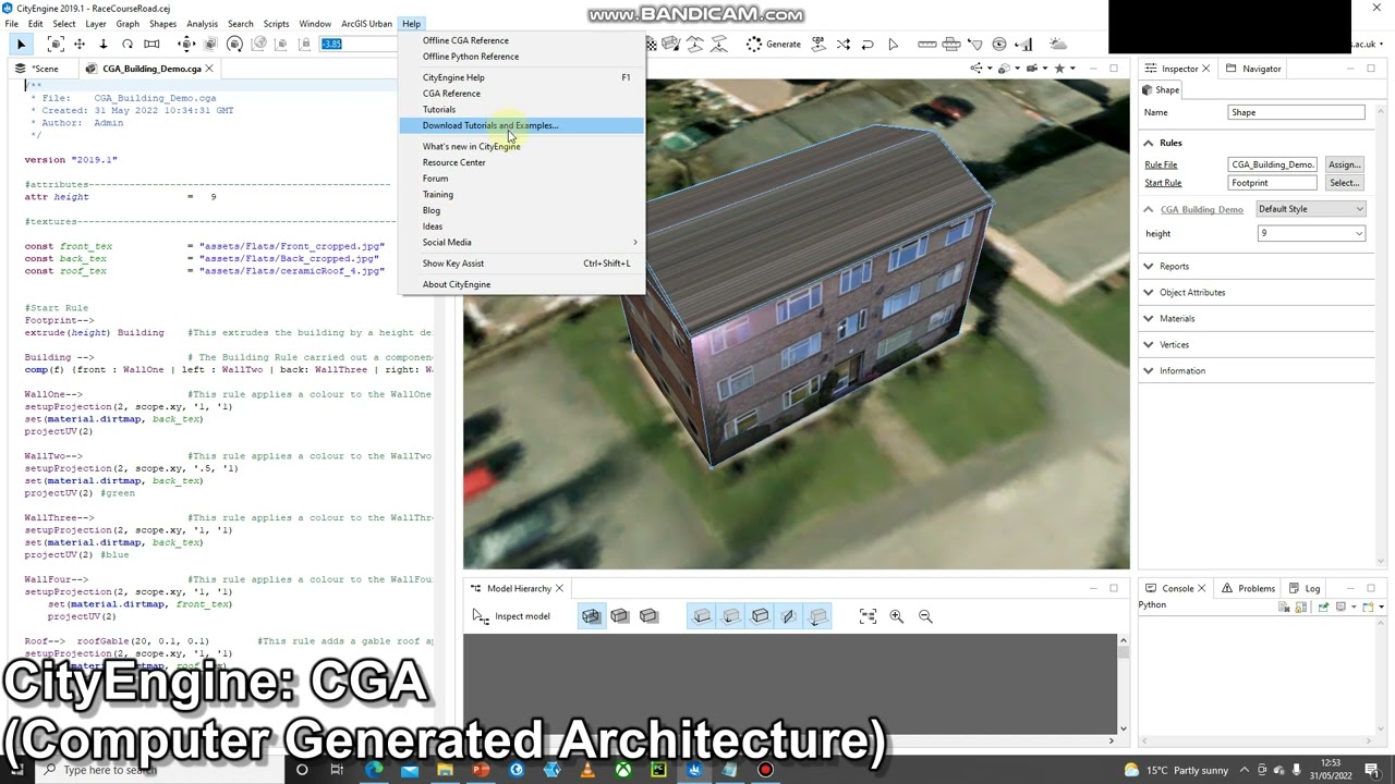 CityEngine: CGA Part1 - Resources