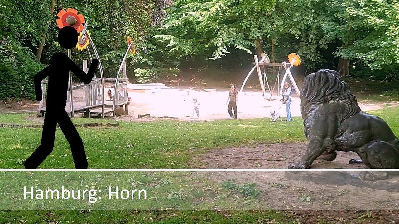 Der Geher in Hamburg: Horn