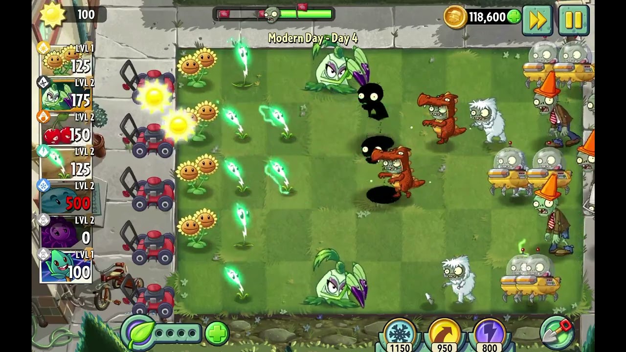 Plants Vs Zombies 2 - Modern Day- Day 4