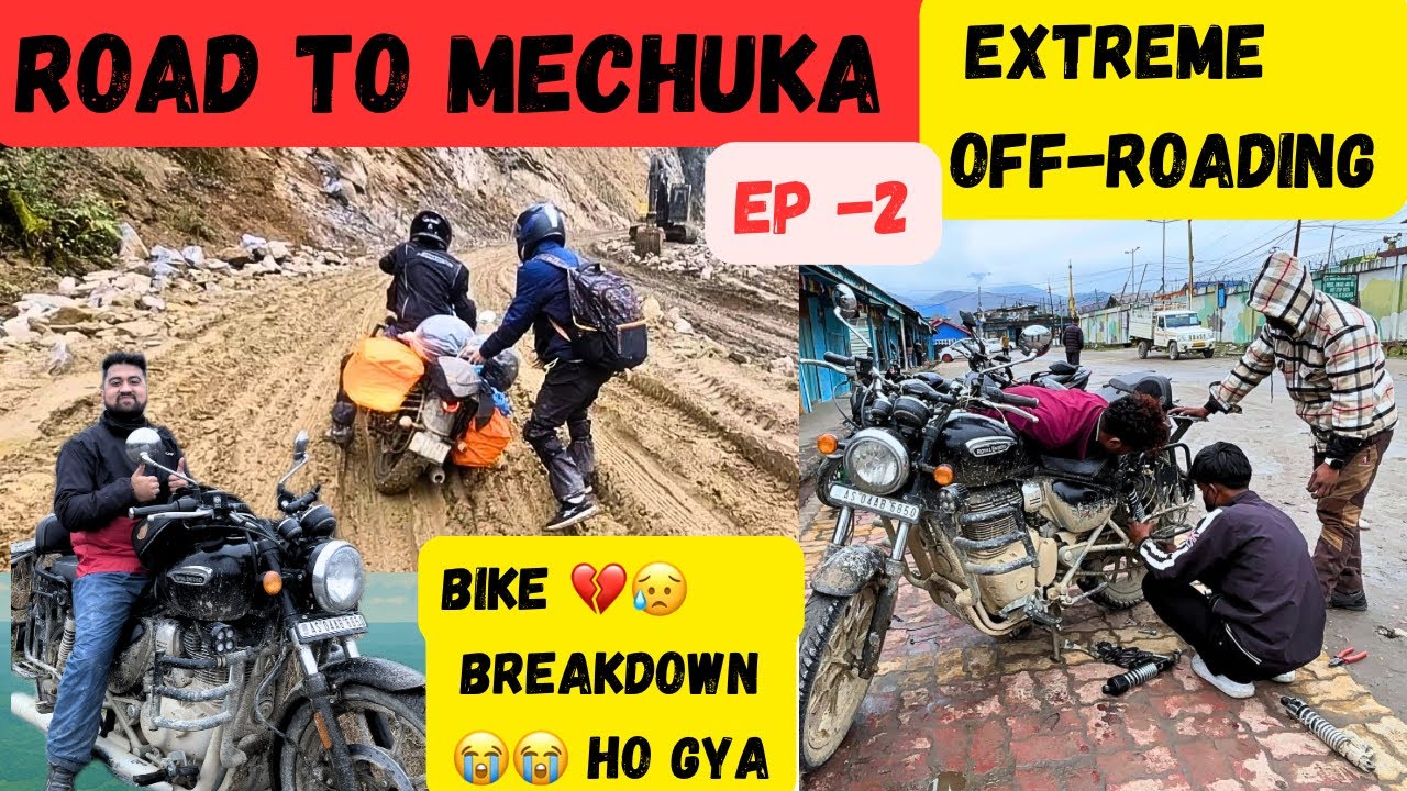 Road to Mechuka | Ep 2 | How did we reach Mechuka even after the bike broke down?Tato to Mechuka