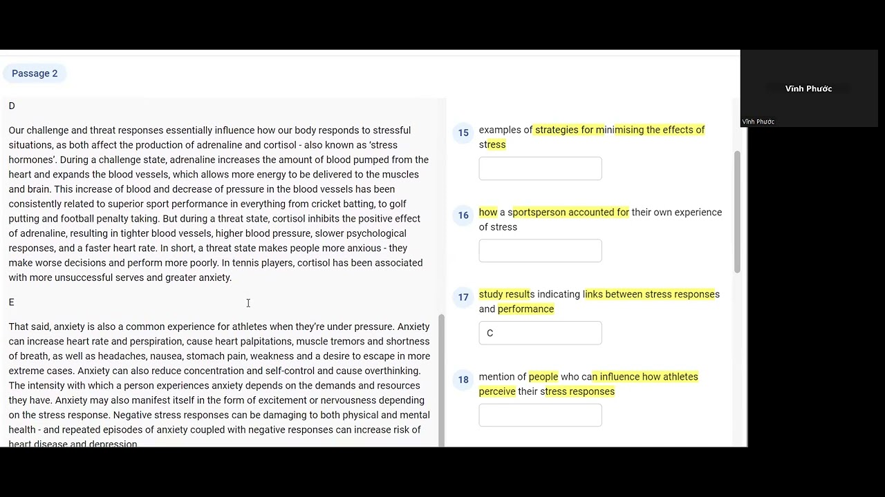 Giải đề READING [CAM 19] Test 2, Passage 2