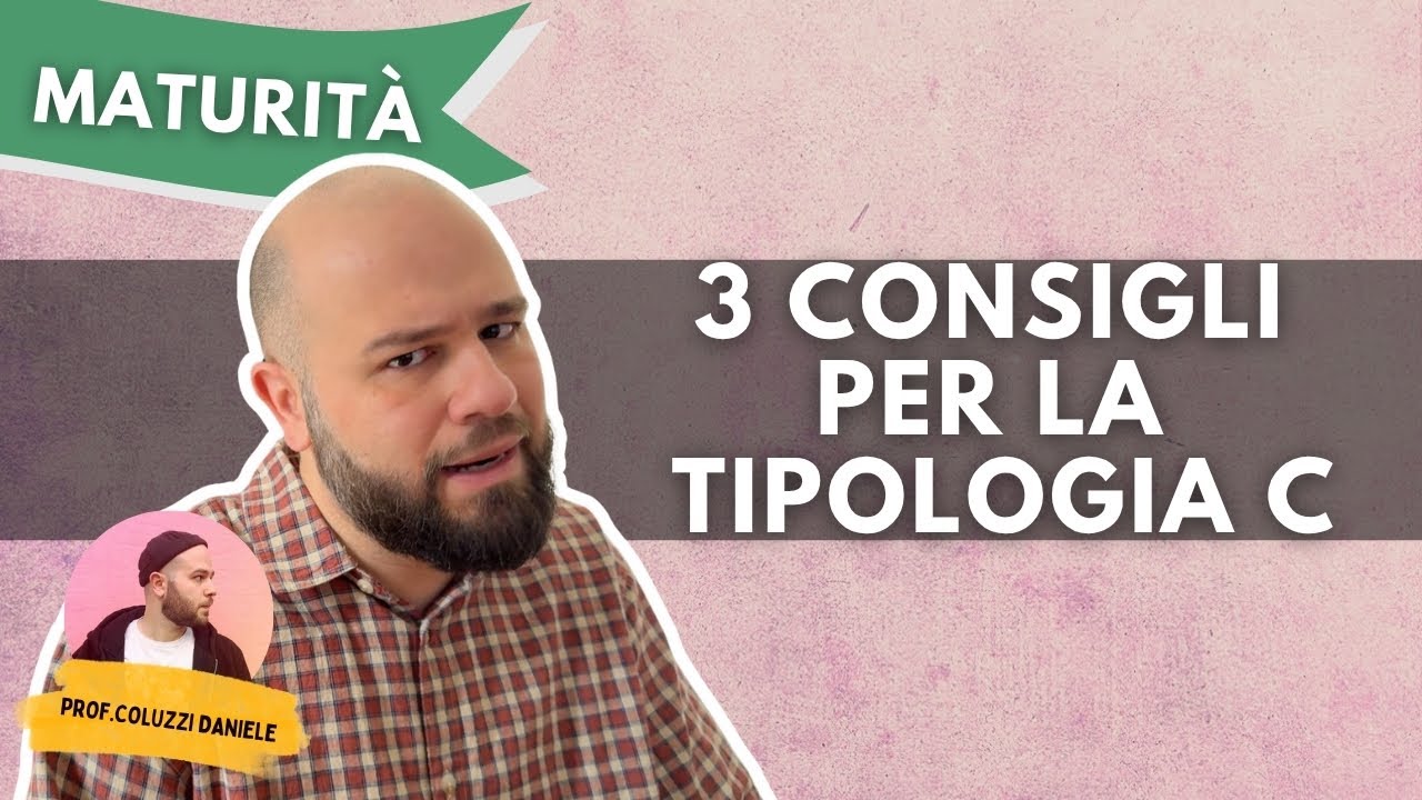 MATURITA' 2025 - La PRIMA PROVA - Tipologia C