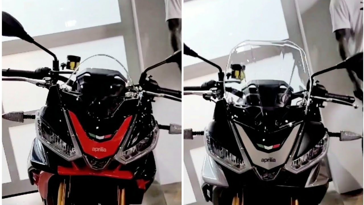 2021 Aprilia Tuono 1100 &bull; Windscreen Comparison #shorts