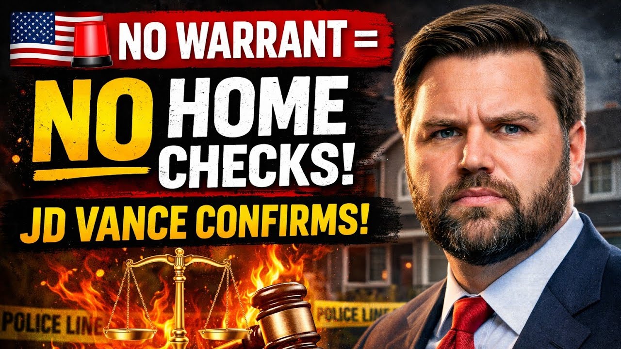🇺🇸🚨NO WARRANT = NO HOME CHECKS! JD VANCE CONFIRMS 🔥⚖️