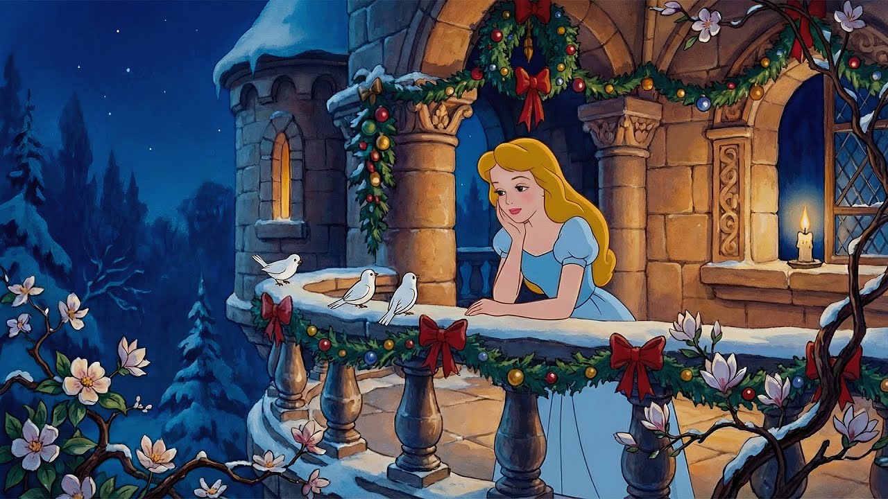 Рождественская музыка Диснея с оркестром в уютной снежной обстановке ❄️ Для спокойного отдыха