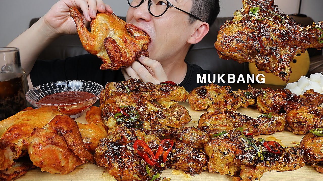 ASMR MUKBANGㅣBHC MATCHOKING CHICKEN & KOREAN CHICKENㅣEATING SHOW