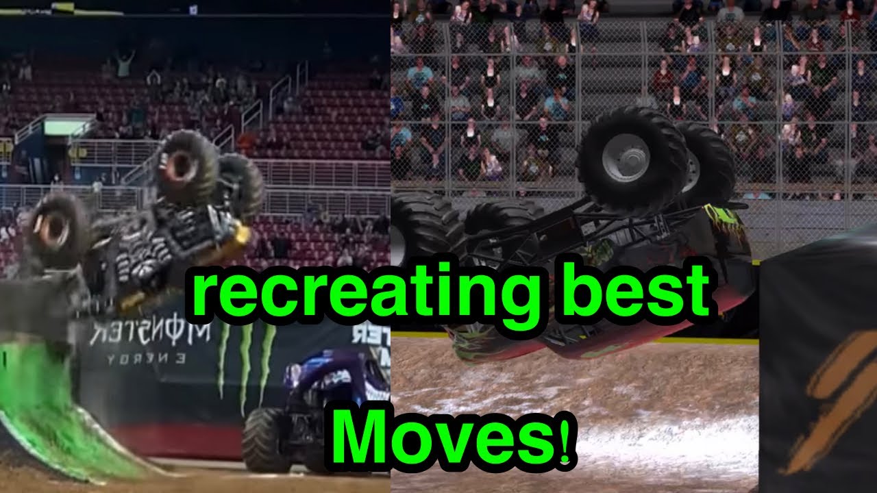 Recreating BEST MONSTER JAM MOVES!!!!