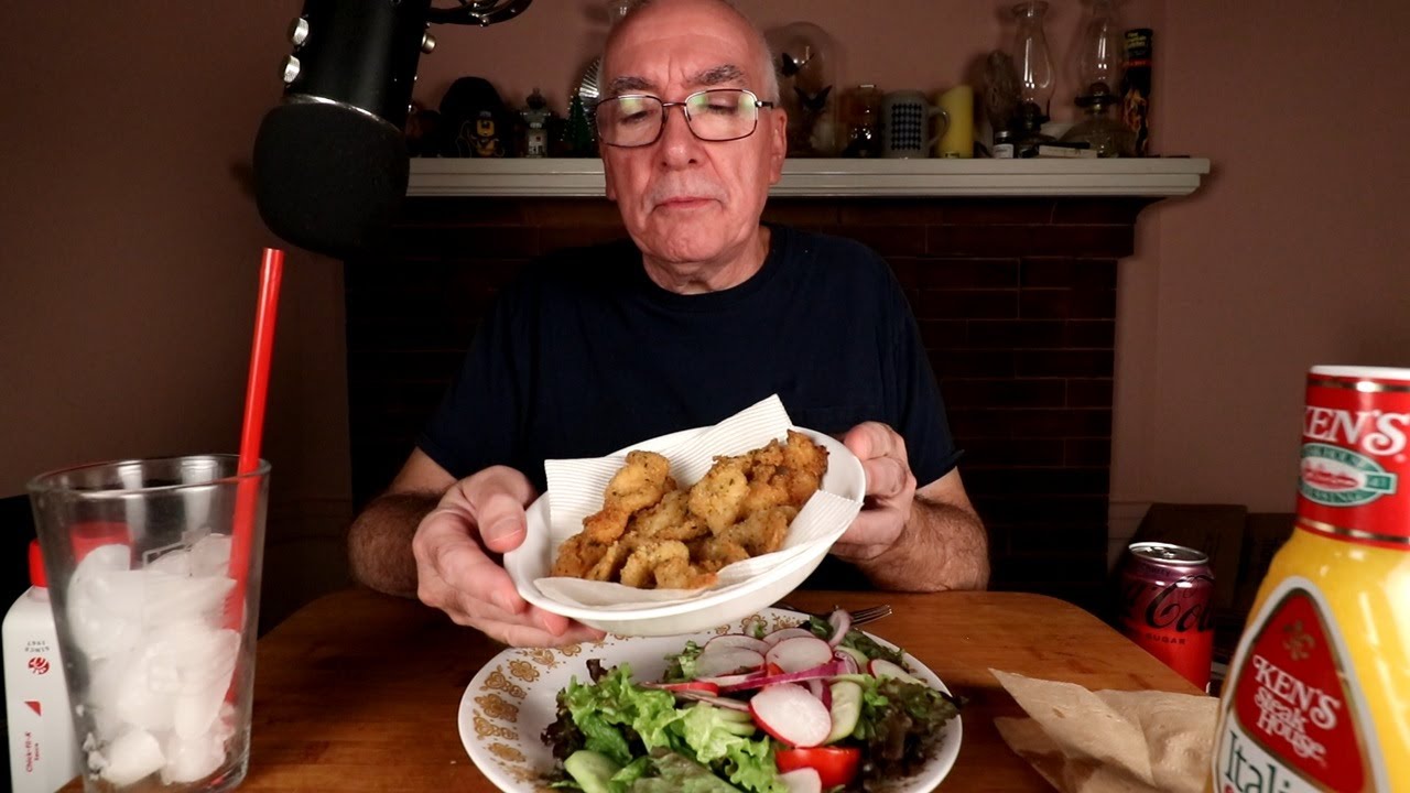 ASMR Доставка продуктов: готовим куриные полоски (мукбанг)
