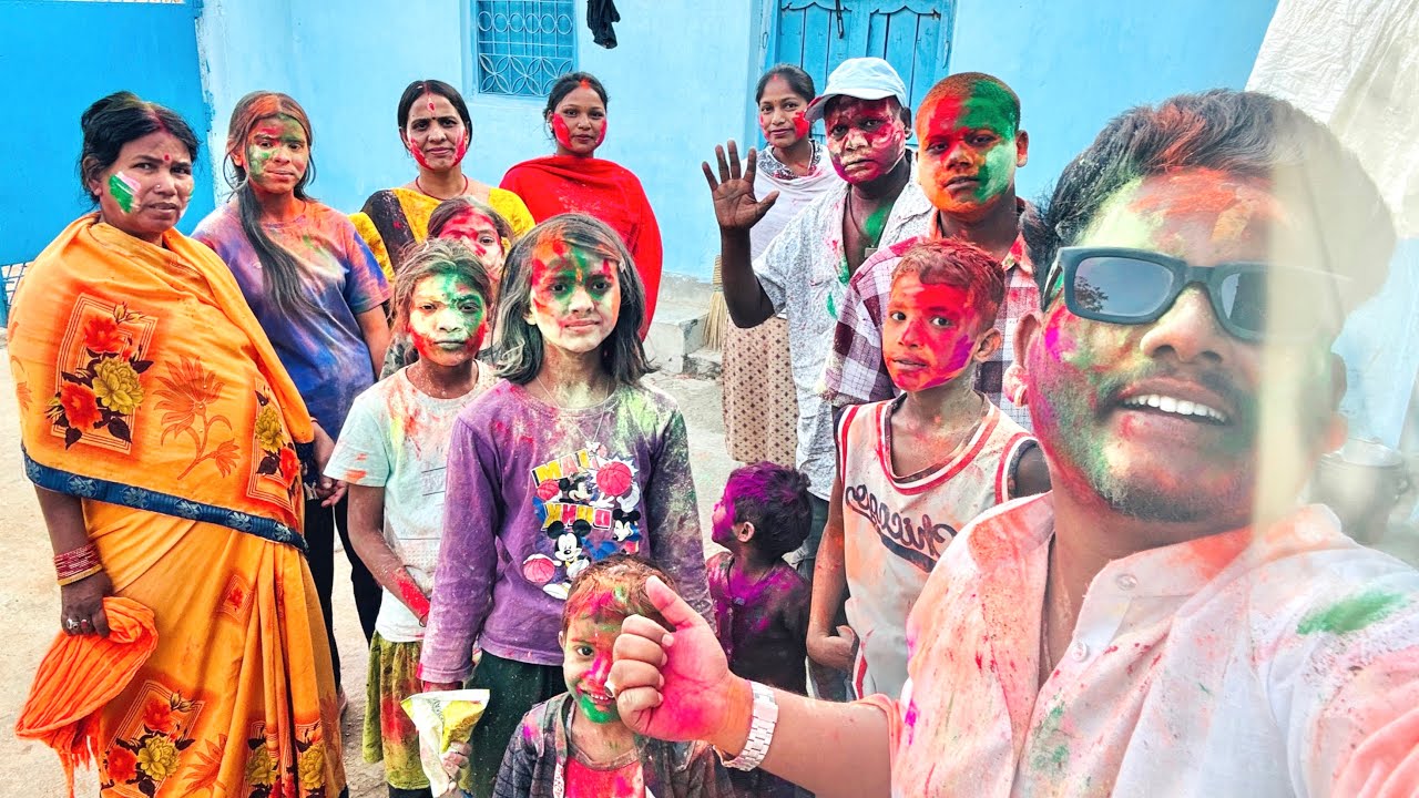 Holi celebrate 😍 Vlogs | 2026 Ki holi #familyvlogs #vlogs #garibboi #holivlogs 